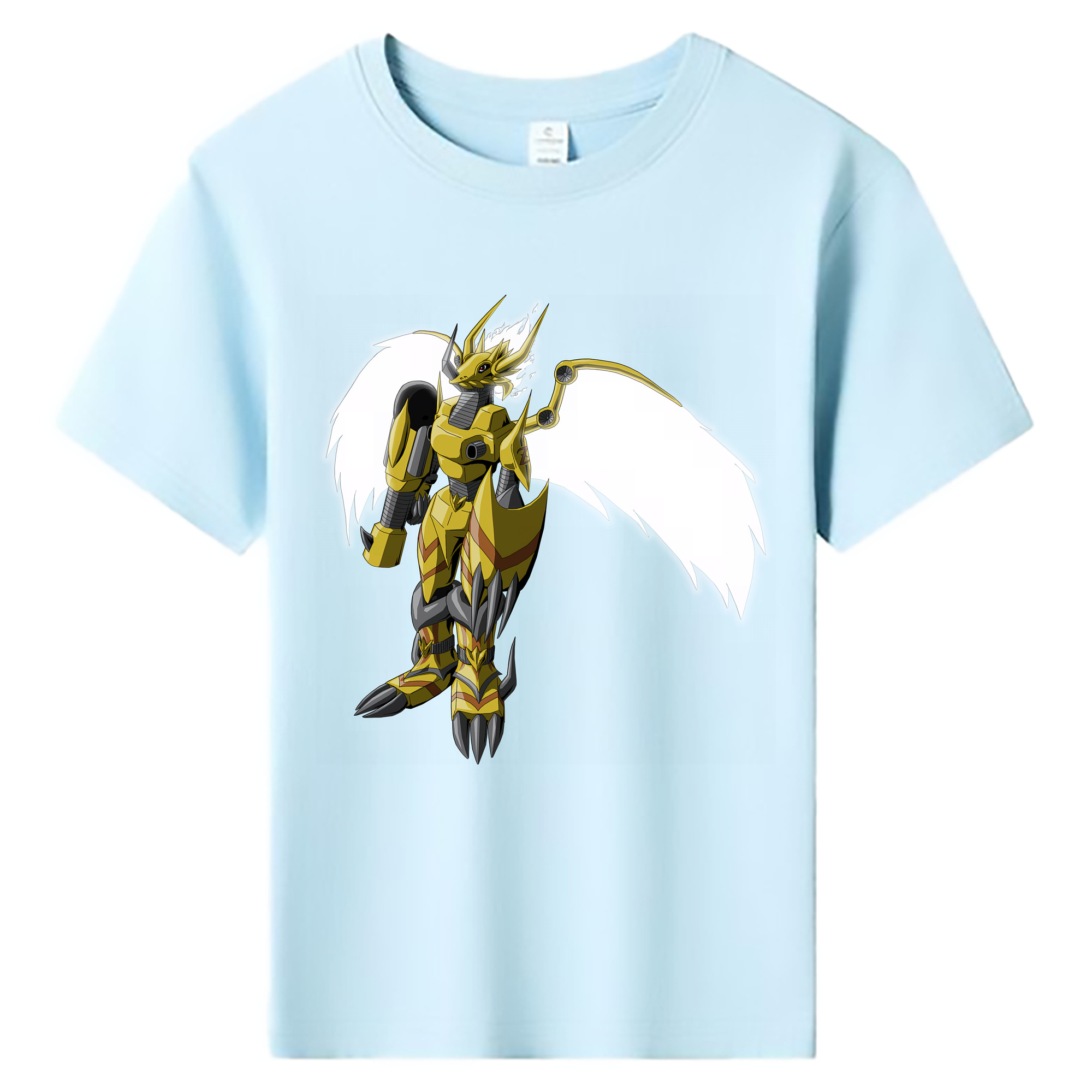 （画像用） Digimon デジタルモンスター/デジモン 綿100％キッズTシャツ（フロントプリント）